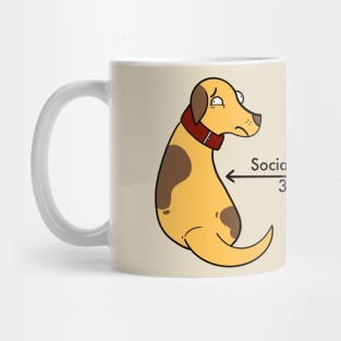 Social Distancing dogs Mug